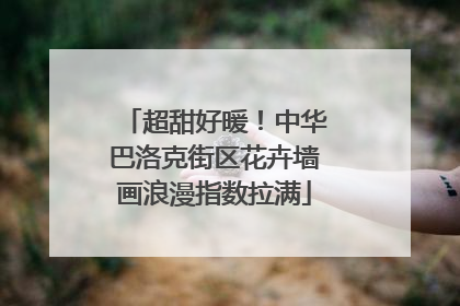 超甜好暖！中华巴洛克街区花卉墙画浪漫指数拉满