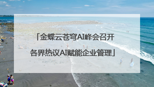 金蝶云苍穹AI峰会召开 各界热议AI赋能企业管理