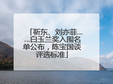 靳东、刘亦菲……白玉兰奖入围名单公布，陈宝国谈评选标准