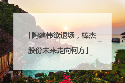 陶建伟欲退场，棒杰股份未来走向何方