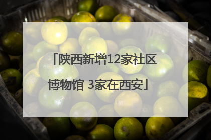 陕西新增12家社区博物馆 3家在西安