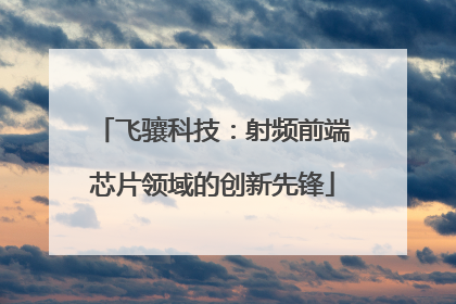 飞骧科技：射频前端芯片领域的创新先锋