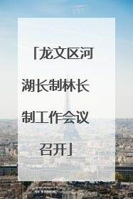 龙文区河湖长制林长制工作会议召开