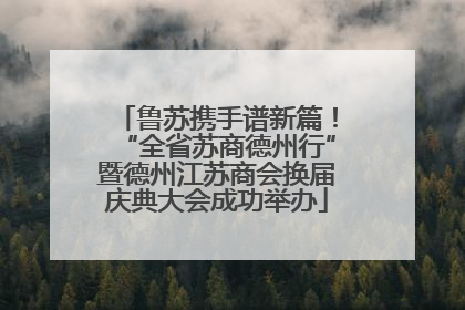 鲁苏携手谱新篇！“全省苏商德州行”暨德州江苏商会换届庆典大会成功举办