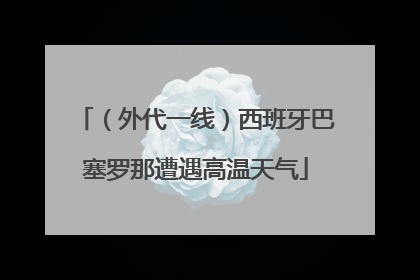 （外代一线）西班牙巴塞罗那遭遇高温天气