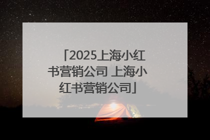 2025上海小红书营销公司 上海小红书营销公司