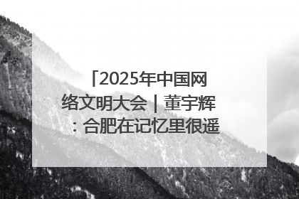 2025年中国网络文明大会｜董宇辉：合肥在记忆里很遥远也很亲切