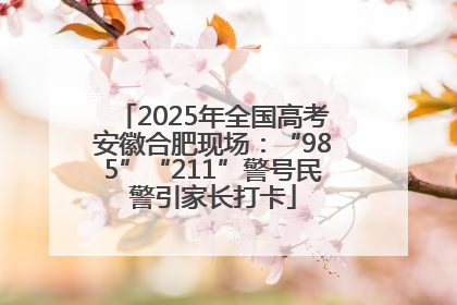 2025年全国高考安徽合肥现场：“985”“211”警号民警引家长打卡
