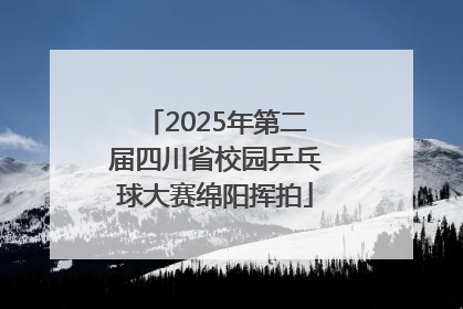2025年第二届四川省校园乒乓球大赛绵阳挥拍