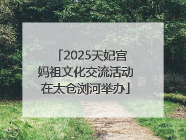 2025天妃宫妈祖文化交流活动在太仓浏河举办