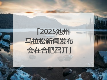 2025池州马拉松新闻发布会在合肥召开