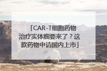 CAR-T细胞药物治疗实体瘤要来了？这款药物申请国内上市