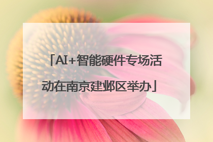 AI+智能硬件专场活动在南京建邺区举办