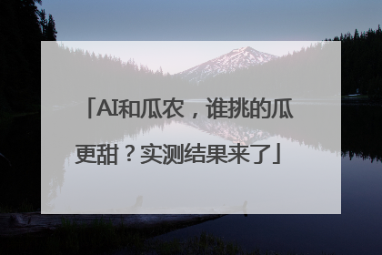 AI和瓜农，谁挑的瓜更甜？实测结果来了