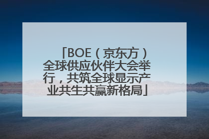 BOE（京东方）全球供应伙伴大会举行，共筑全球显示产业共生共赢新格局