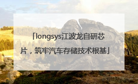 longsys江波龙自研芯片，筑牢汽车存储技术根基